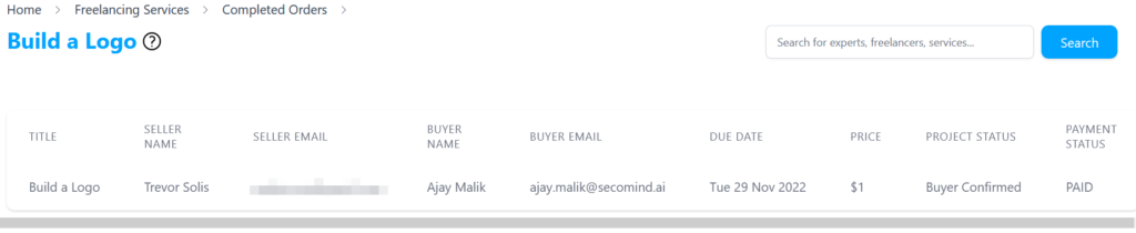 Pending Orders
